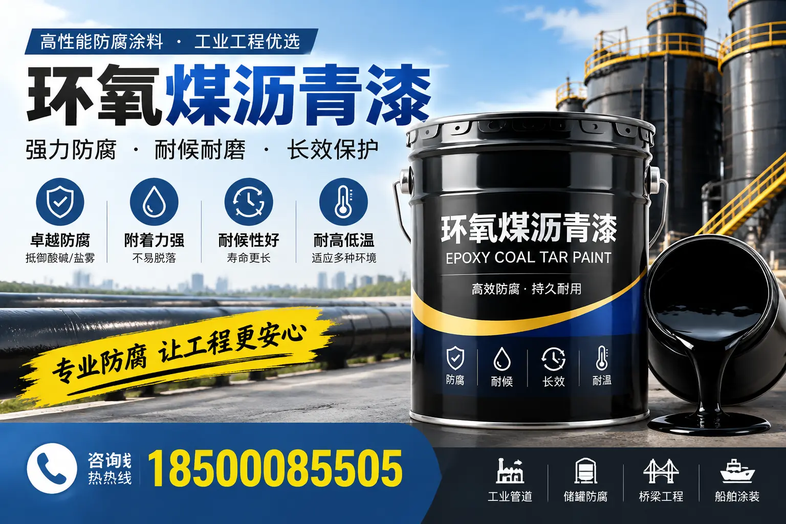 环氧煤沥青漆的施工方法与注意事项，确保在都昌顺利完成